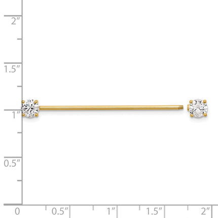 14k Yellow Gold Jewelry Style BD282 - Classique Jewelry Inc.