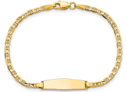 14k Yellow Gold Chain Bracelets Style BID104C - Classique Jewelry Inc.
