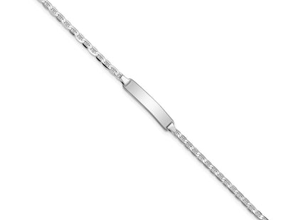 14k White Gold Chain Bracelets Style BID104W - Classique Jewelry Inc.
