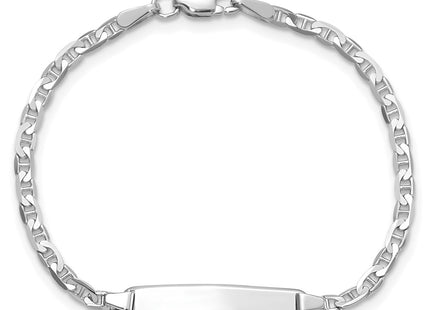 14k White Gold Chain Bracelets Style BID104W - Classique Jewelry Inc.