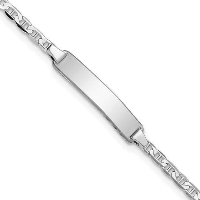 14k White Gold Chain Bracelets Style BID104W - Classique Jewelry Inc.