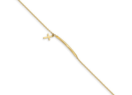 14k Yellow Gold Bracelets Style BID108 - Classique Jewelry Inc.
