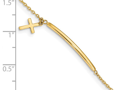 14k Yellow Gold Bracelets Style BID108 - Classique Jewelry Inc.