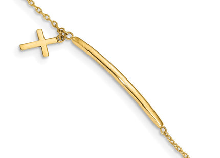 14k Yellow Gold Bracelets Style BID108 - Classique Jewelry Inc.