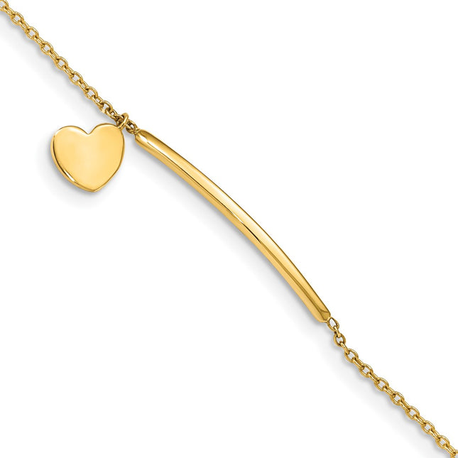 14k Yellow Gold Bracelets Style BID109 - Classique Jewelry Inc.
