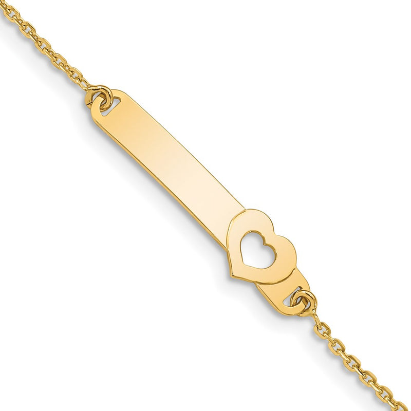14K gold plate ID bracelet