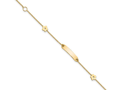 14k Yellow Gold Bracelets Style BID119 - Classique Jewelry Inc.