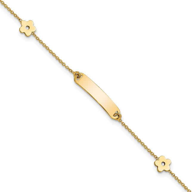 14k Yellow Gold Bracelets Style BID119 - Classique Jewelry Inc.