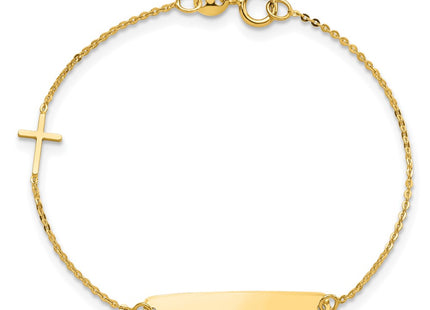 14k Yellow Gold Bracelets Style BID121 - Classique Jewelry Inc.