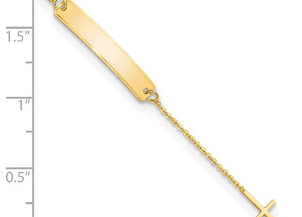 14k Yellow Gold Bracelets Style BID121 - Classique Jewelry Inc.