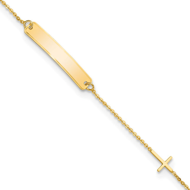 14k Yellow Gold Bracelets Style BID121 - Classique Jewelry Inc.