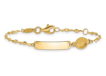 14k Yellow Gold Bracelets Style BID126 - Classique Jewelry Inc.