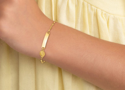 14k Yellow Gold Bracelets Style BID126 - Classique Jewelry Inc.