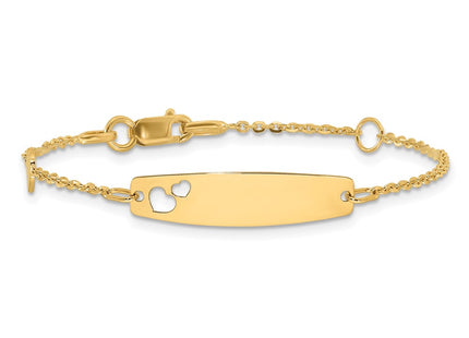 14k Yellow Gold Bracelets Style BID127 - Classique Jewelry Inc.