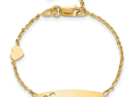 14k Yellow Gold Bracelets Style BID127 - Classique Jewelry Inc.