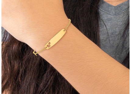 14k Yellow Gold Bracelets Style BID127 - Classique Jewelry Inc.