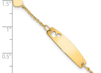 14k Yellow Gold Bracelets Style BID127 - Classique Jewelry Inc.