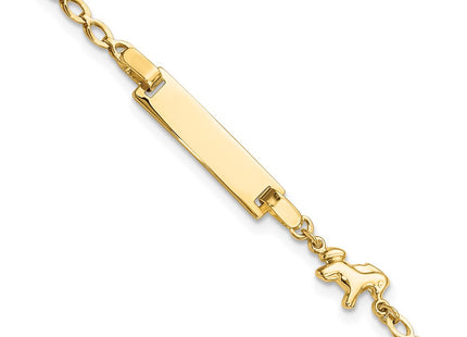 14k Yellow Gold Bracelets Style BID128 - Classique Jewelry Inc.