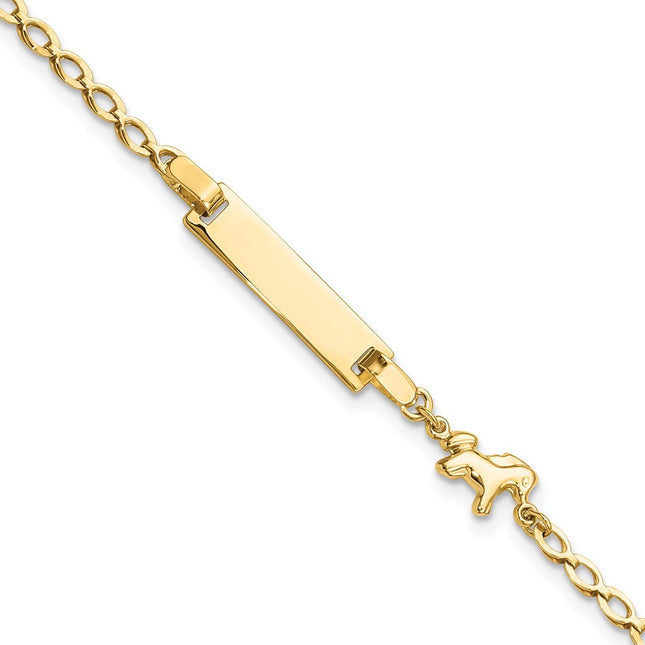 14k Yellow Gold Bracelets Style BID128 - Classique Jewelry Inc.