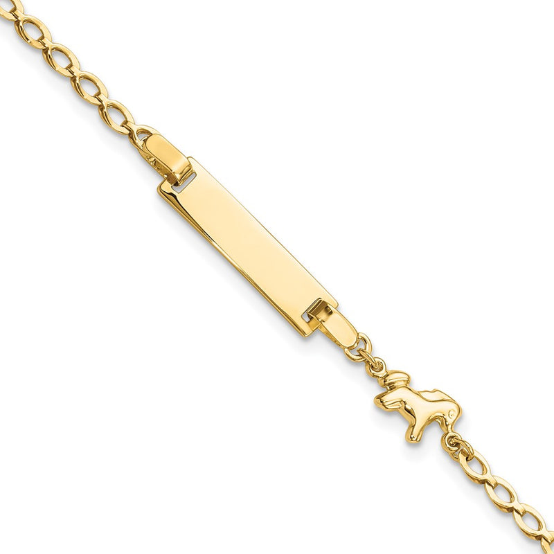 14K gold plate ID bracelet