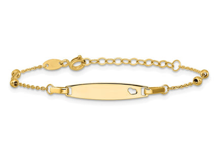14k Yellow Gold Bracelets Style BID130 - Classique Jewelry Inc.