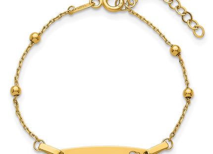 14k Yellow Gold Bracelets Style BID130 - Classique Jewelry Inc.