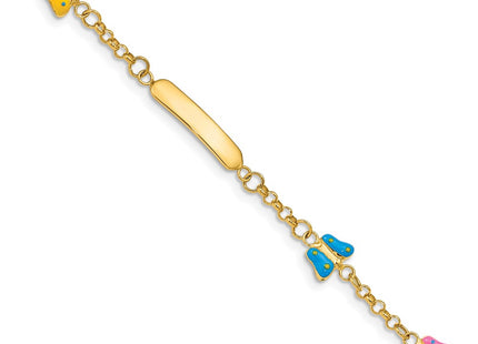 14k Yellow Gold Bracelets Style BID59 - Classique Jewelry Inc.