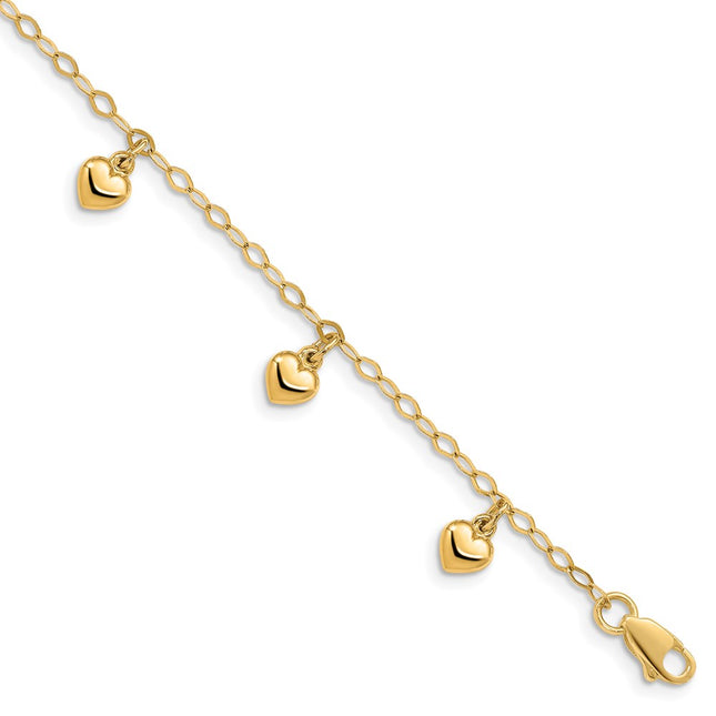 14k Yellow Gold Bracelets Style BID83 - Classique Jewelry Inc.