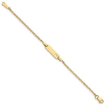 14K Polished Cut-out Heart Plate Baby/Child ID Bracelet view