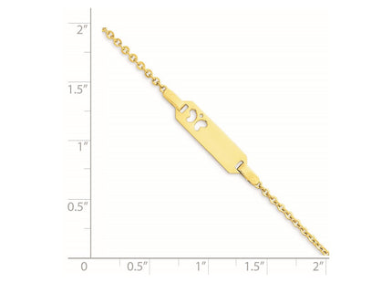 14k Yellow Gold Bracelets Style BID86 - Classique Jewelry Inc.