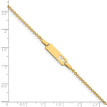 14K Polished Cut-out Butterfly Plate Baby/Child ID Bracelet view