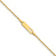 14K Polished Cut-out Butterfly Plate Baby/Child ID Bracelet