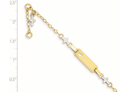 14k Two-tone Bracelets Style BID88 - Classique Jewelry Inc.