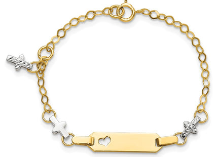 14k Two-tone Bracelets Style BID88 - Classique Jewelry Inc.