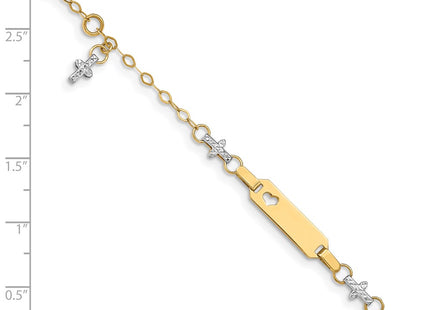 14k Two-tone Bracelets Style BID88 - Classique Jewelry Inc.