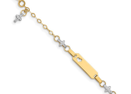 14k Two-tone Bracelets Style BID88 - Classique Jewelry Inc.