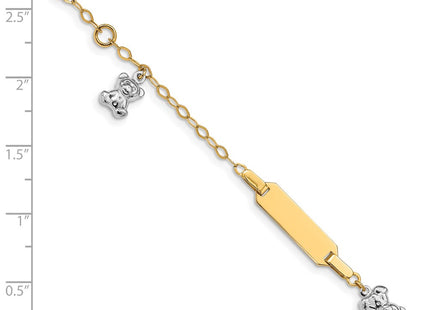14k Two-tone Bracelets Style BID89 - Classique Jewelry Inc.