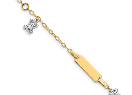 14k Two-tone Bracelets Style BID89 - Classique Jewelry Inc.