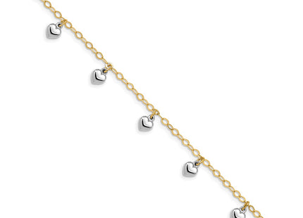 14k Two-tone Bracelets Style BID90 - Classique Jewelry Inc.