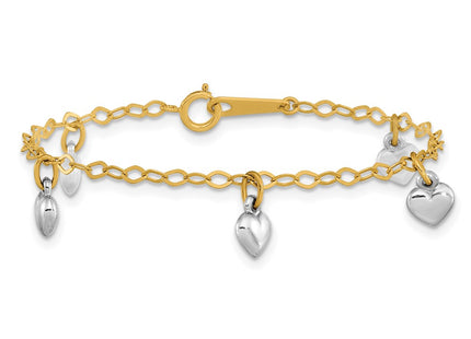 14k Two-tone Bracelets Style BID90 - Classique Jewelry Inc.