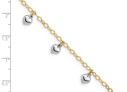 14k Two-tone Bracelets Style BID90 - Classique Jewelry Inc.