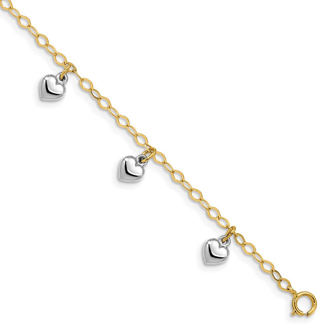 14k Two-tone Bracelets Style BID90 - Classique Jewelry Inc.