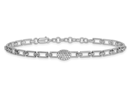 14k White Gold Bracelets Style BM10276 - Classique Jewelry Inc.