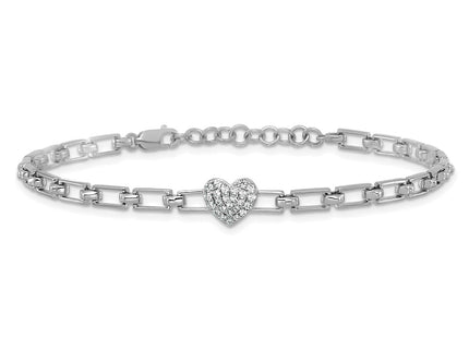 14k White Gold Bracelets Style BM10278 - Classique Jewelry Inc.