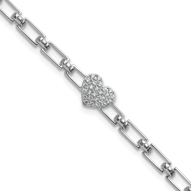 14k White Gold Bracelets Style BM10278 - Classique Jewelry Inc.