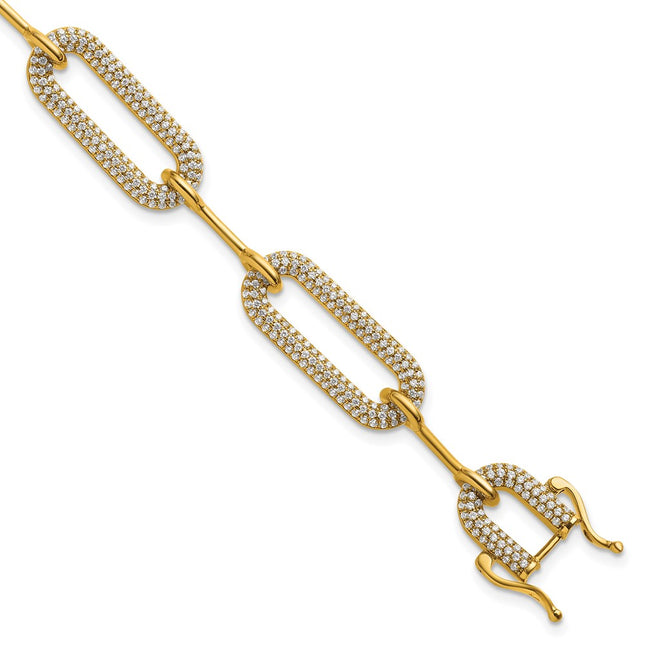 14k Yellow Gold Bracelets Style BM10280 - Classique Jewelry Inc.