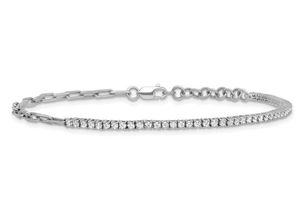 14k White Gold Bracelets Style BM10282 - Classique Jewelry Inc.