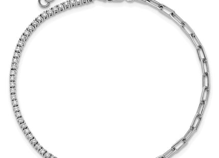 14k White Gold Bracelets Style BM10282 - Classique Jewelry Inc.