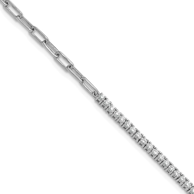 14k White Gold Bracelets Style BM10282 - Classique Jewelry Inc.