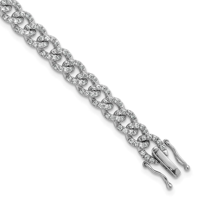 14k White Gold Bracelets Style BM10331 - Classique Jewelry Inc.
